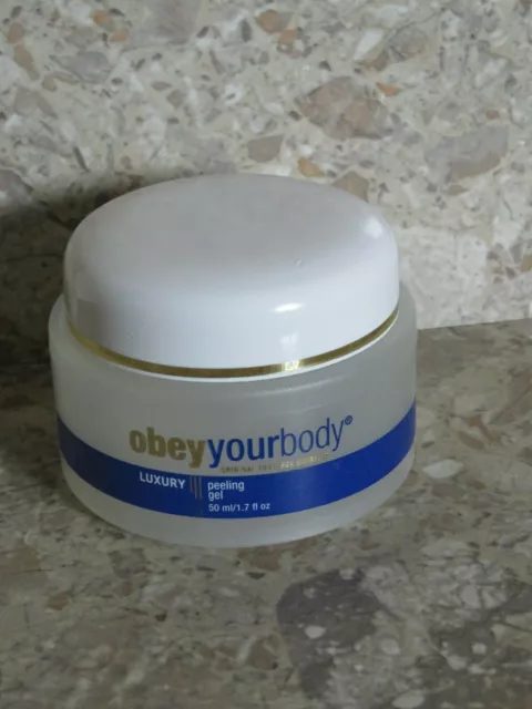 NUEVO Máscara de gel exfoliante de lujo Obey Your Body Israel cuidado de la piel 1,7 oz/50 ml