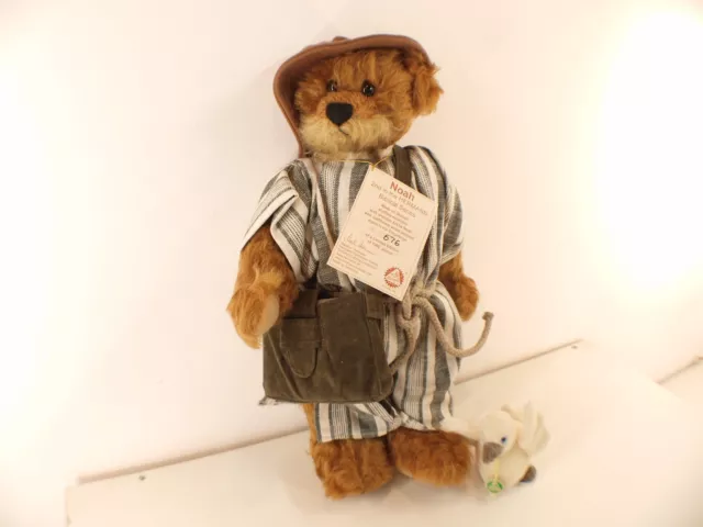 Hermann ours Bear Noah bible serie nounours peluche 43 cm neuf n°676/1000 ex 2