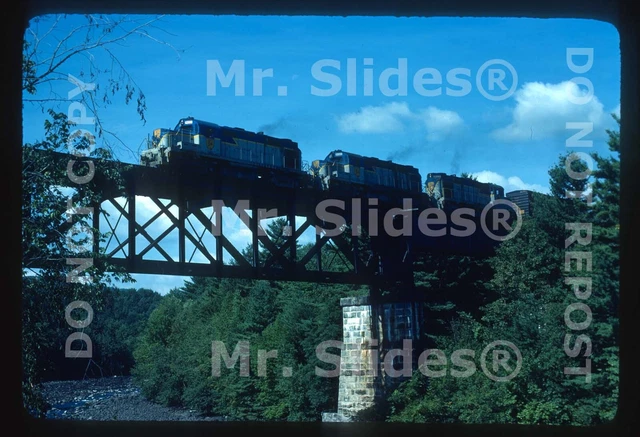 Original Slide D&H Delaware & Hudson ALCO RS36 5013 & 2 Action Hadley NY 1977