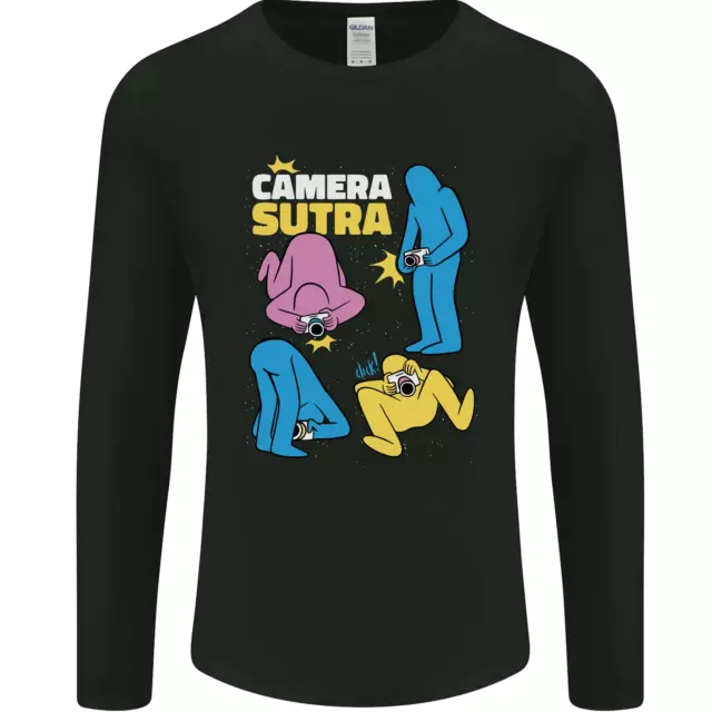 T-shirt a maniche lunghe The Camera Sutra divertente fotografo fotografo