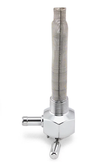Pingel, 1211-CH, Power-Flo Petcock,, Forward Style/Chrome.