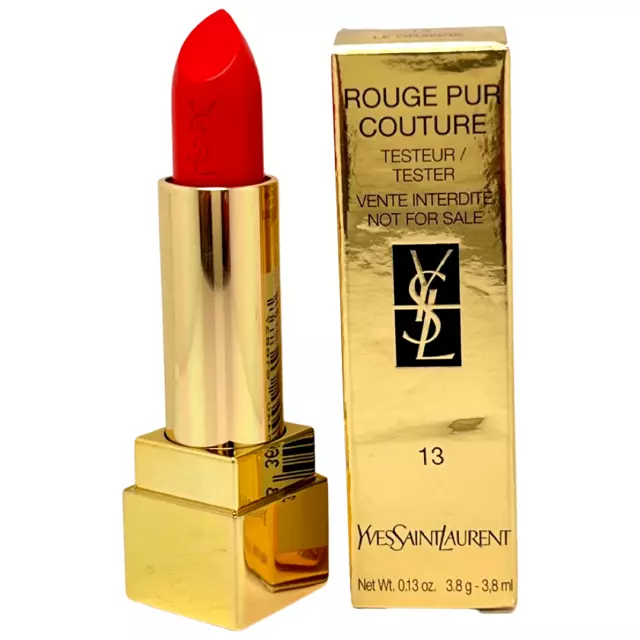YSL Yves Saint Laurent Rouge Pur Couture Lipstick * 13 LE ORANGE * Full Size