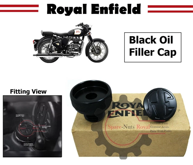 Royal Enfield Vecchio Classico/Pallottola & Thunderbird 350cc Nero " Olio Tappo