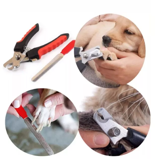 Pet Dog Cat Stainless Steel Professional Nail Toe Trimmer Clipper Grooming Tool 2