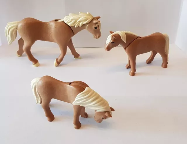 PLAYMOBIL – Ancien cheval beige indien / Old horse / 3396 3733