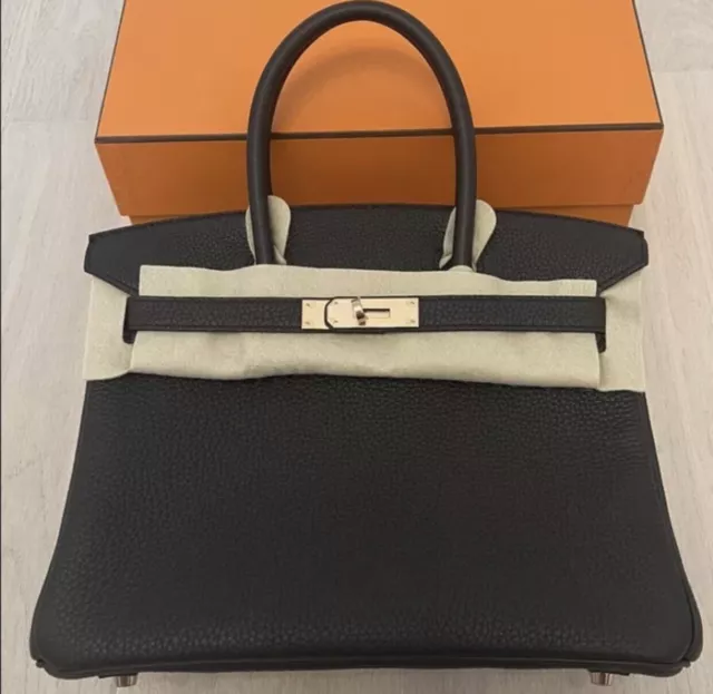 Hermes Birkin 30 Noir Togo Gold Hardware Black