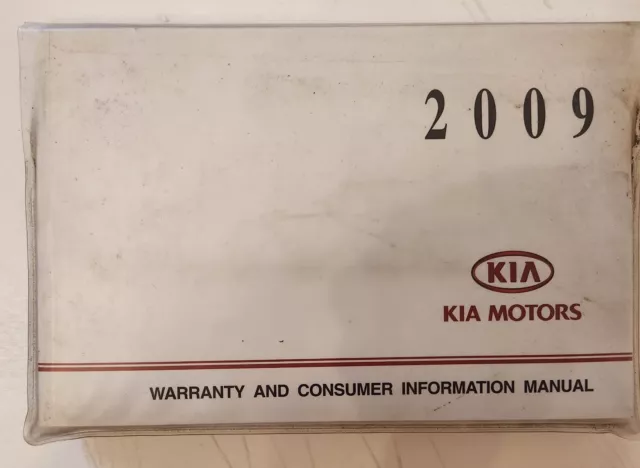 2009 KIA Sedona OWNERS MANUAL BOOK  ALL MODELS & TRIMS  OEM HOLDSTER ALL MANUALS