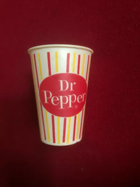Vintage paper cups DR PEPPER Lot of 3 different new old stock n-mint+  condition