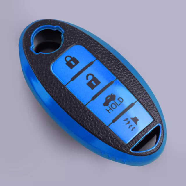 4 Button Key Fob Cover Case Fit for Nissan Qashqai Pathfinder Juke Infiniti