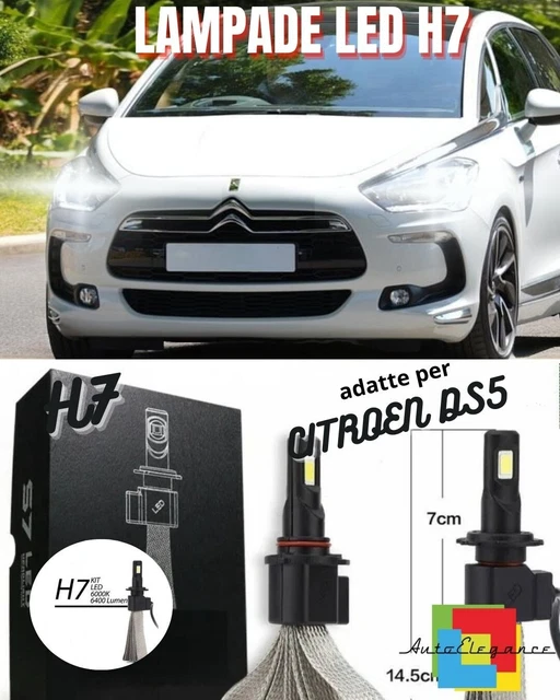 KIT DE LAMPES Anabagliantes LED Citroën DS5 H7 6000K XENON Blanc Sans ...