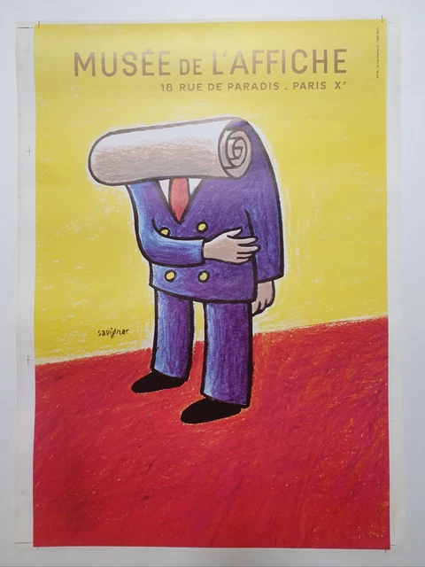 Original vintage poster: Musée de l'Affiche designed by Raymond
