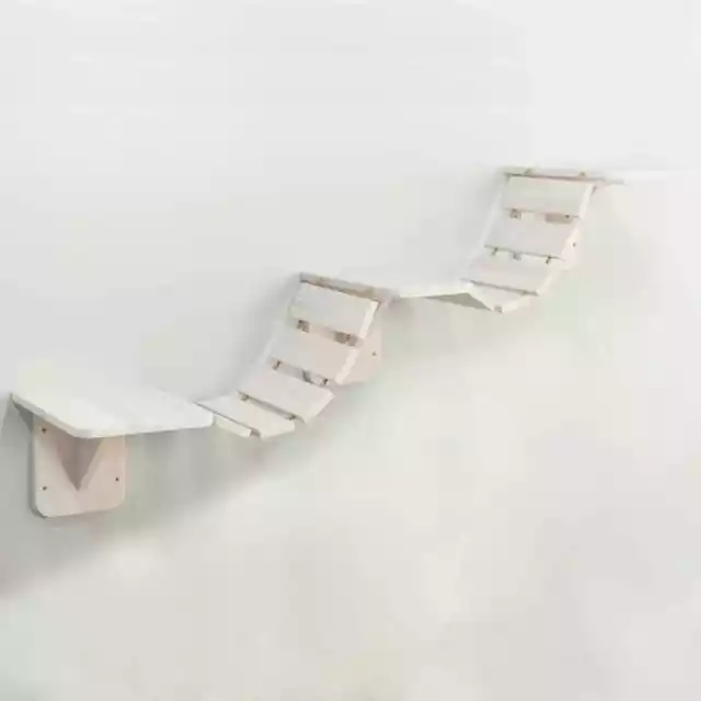 TRIXIE Échelle d'escalade murale pour chats 150x30 cm Blanc