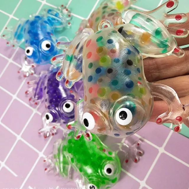 Frog Squeeze Frog Toy with Beads Fidget Therapy Beads Stress Relief Toy  Boys