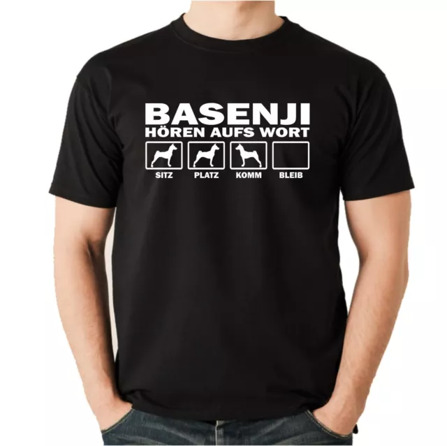 T-Shirt BASENJI HÖREN AUFS WORT by Siviwonder Unisex