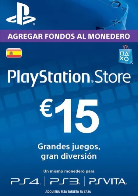 GIFT CARD 15 EURO Playstation Network Store - código para PlayStation - ESPAÑA