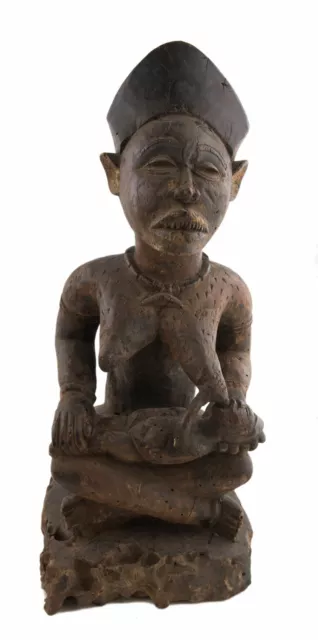 Antique Statue Fetish Maternity Yombe Kongo Ex Zaire DRC Art African 17075