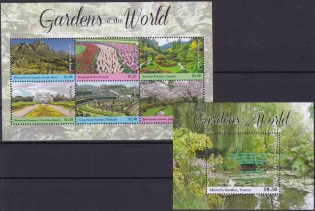 Tonga Block 126/127 postsfr./mnh jardines 2019 -90008