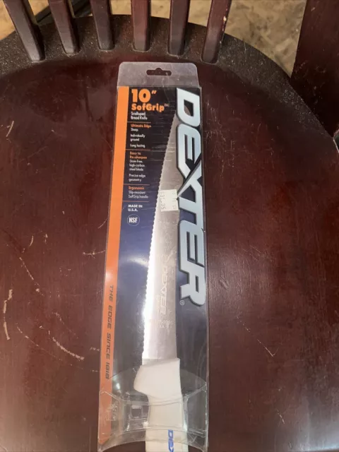 *NEW* Dexter Russell - SG147-10SC-PCP - 10" Sofgrip™ Scalloped Bread Knife
