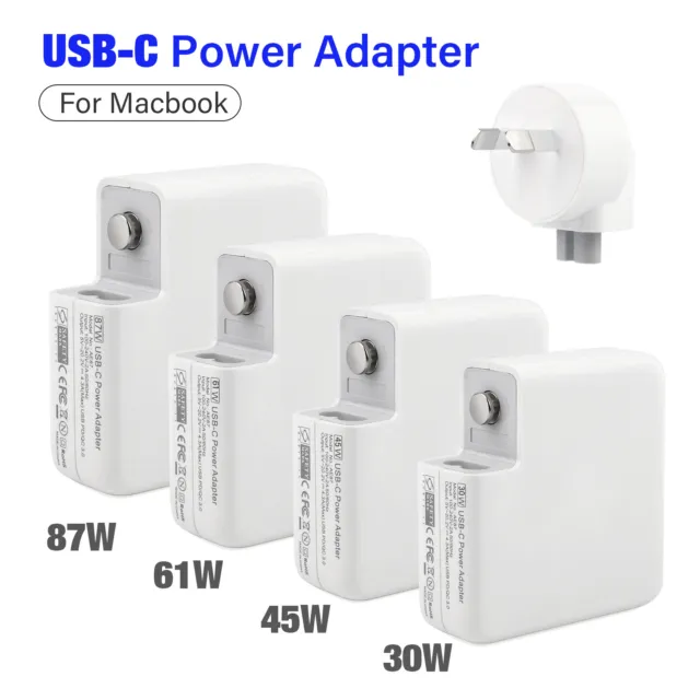 30W 45W 61W 87W AC Power Charger Type C USB C PD Adapter For MacBook Pro iPhone
