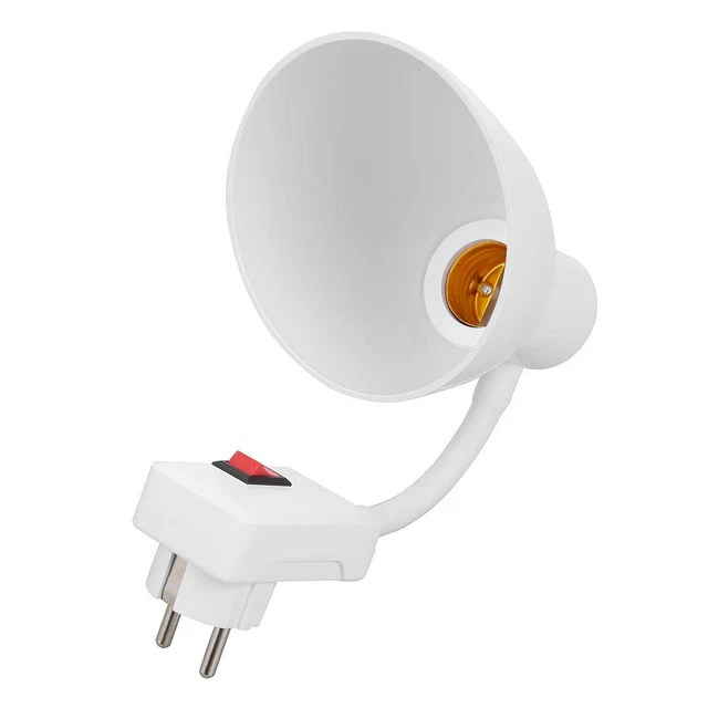 E27-E27 Flexible Extend Lamp Base Adapter Converter LED Holder Socket (EU) FS2#