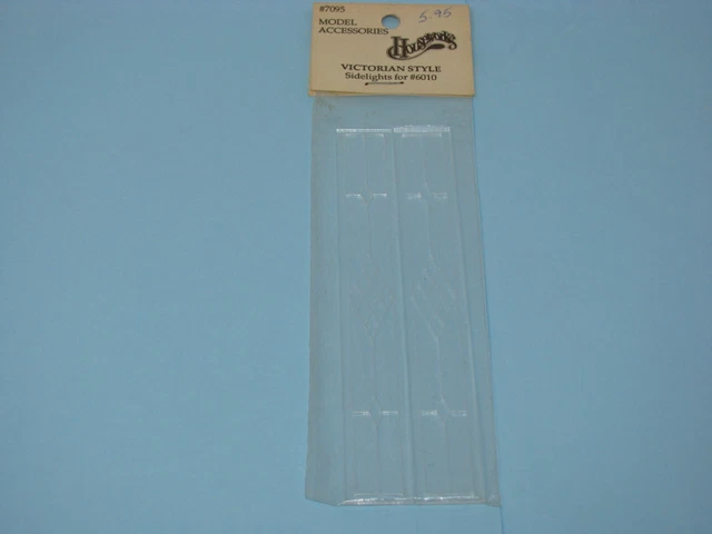 Dollhouse Sidelights for Exterior Front Door  Etched Victorian Style 1:12 Scale