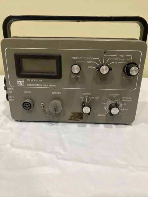YSI Model 58 Dissolved Oxygen Meter Untested