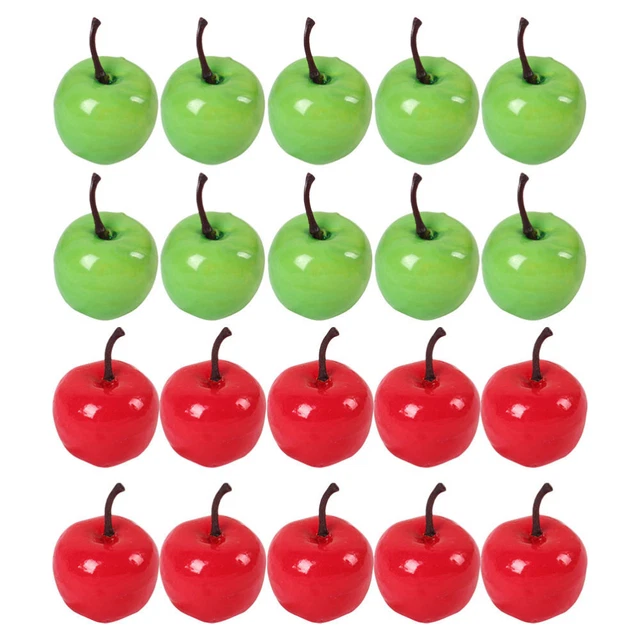 PH PandaHall 10 pz Mele Rosse, Mele Artificiali Da 8 cm Mele Finte Schiuma Frutta Decorativa Mele di Simulazione Frutta Realistica per Oggetti di Scena Decorazioni per La Casa Natale