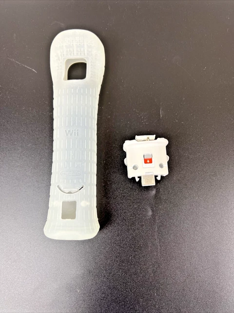 OEM Nintendo Wii Motion Plus Adapter White With Remote Protective Sleeve Cover