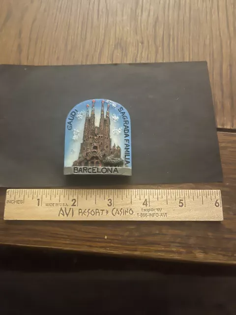 Barcelona Fridge Magnet Souvenir Magnetic Travel Tourist Spain Landmark Sagrada