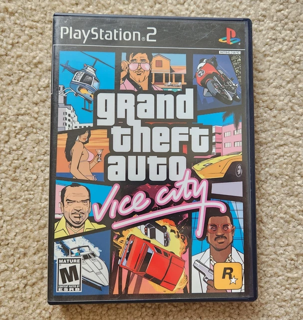 Pack Console PS2 Fat PAL – Avec GTA Vice City Et PES 2, Complet, Occasion