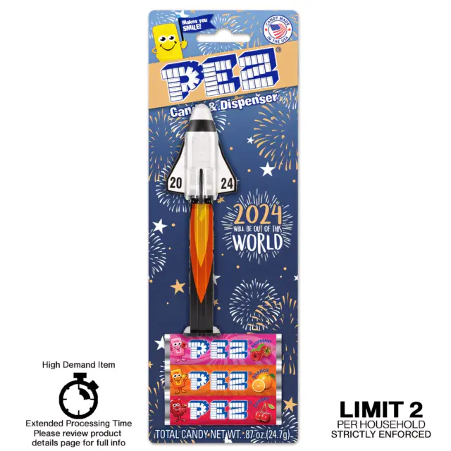 PEZ NEW YEAR 2024 Crystal Space Shuttle Limited Edition PRESALE 49.99