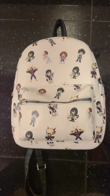 NEW My Hero Academia Mini Backpack Chibi Bag White Anime Manga Japan Hot Topic