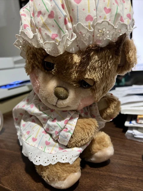 Vintage 1985 Fisher Price Sleepy Time Teddy Betsy Bear NIB Stuffed Plush