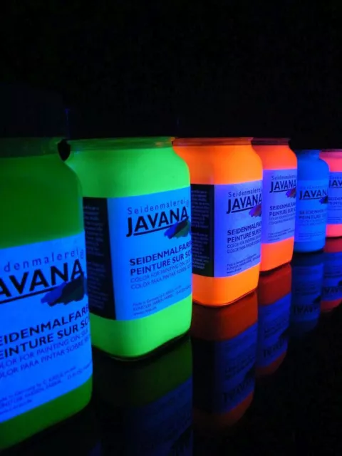 275ml Schwarzlicht Seidenmalfarbe Javana