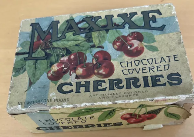 Maxixe Chocolate Covered Cherries Vintage Candy Box