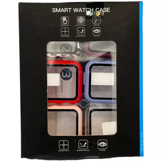 6 Pack Hard Case For Apple Watch Built-in Screen Protector in Original Box