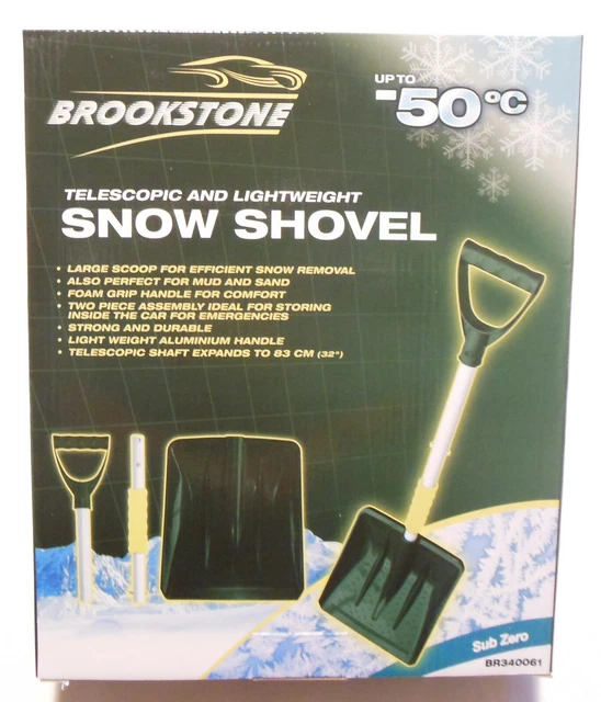 Pala da neve con manico telescopico vanga leggera Brookstone