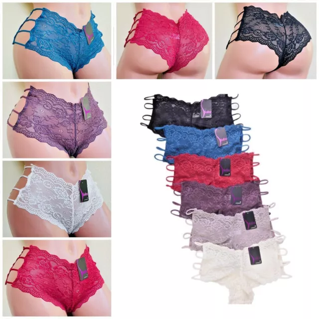 6-12 WOMEN BOYSHORTS Underwear Sexy Lace Panties Undies Shortie Plus Size  2X-4X $17.50 - PicClick