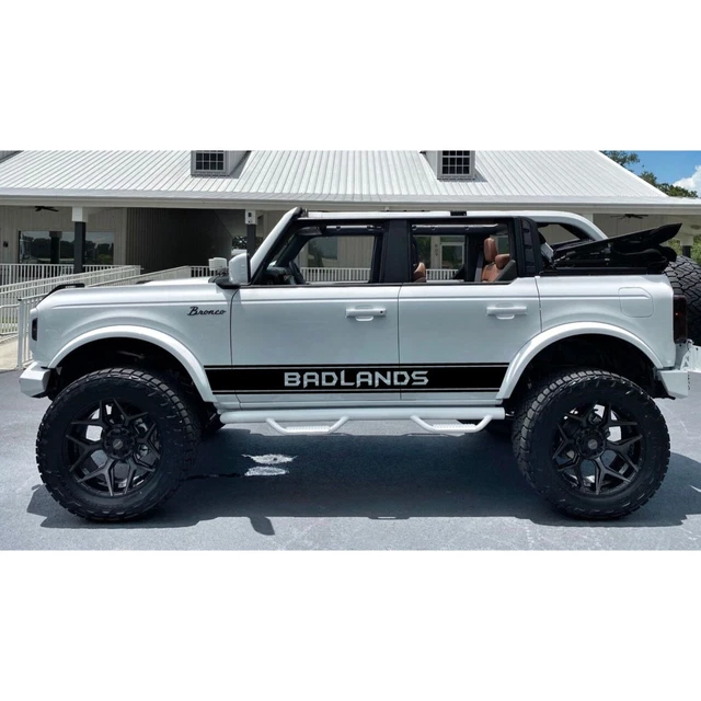 FORD BRONCO 20212024 BADLANDS LOGO Vinyl Side Decals 4DR Off Road