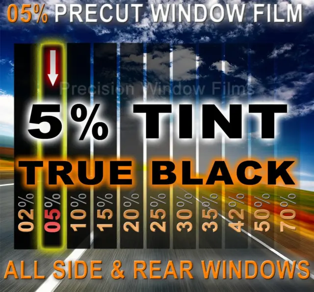 PreCut Window Film 5% VLT Limo Black Tint for Ford Five Hundred 2005-2007