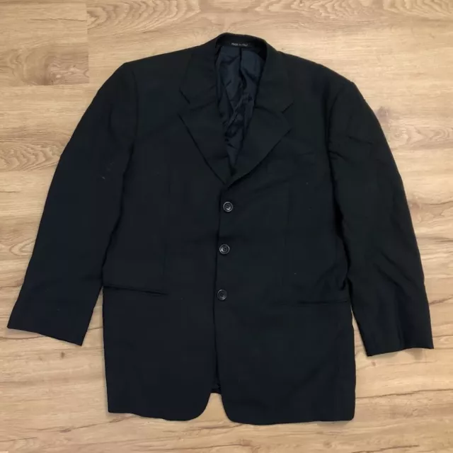 Armani Collezioni Black Sport Coat Blazer Jacket 3 Button 40C