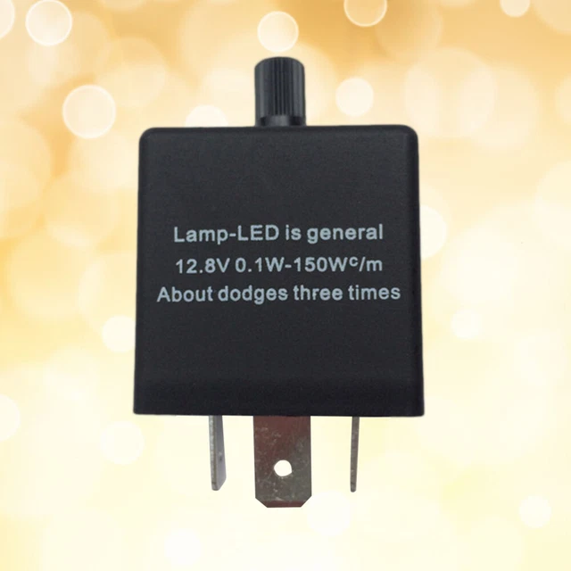 CF13 JL-02 Lampada luce LED a frequenza regolabile auto veicolo 3 pin relè flash