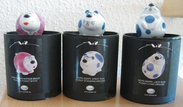 GOEBEL ADAM & Ziege 3x Salzstreuer / Pfefferstreuer 2x Mops Moppi 1x ...
