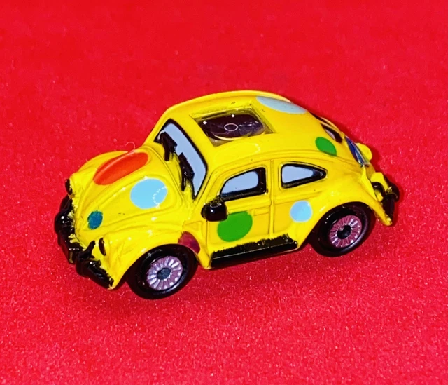 Vintage Micro Machines Private Eyes Volkswagen Beetle Clown Car 1990 Galoob