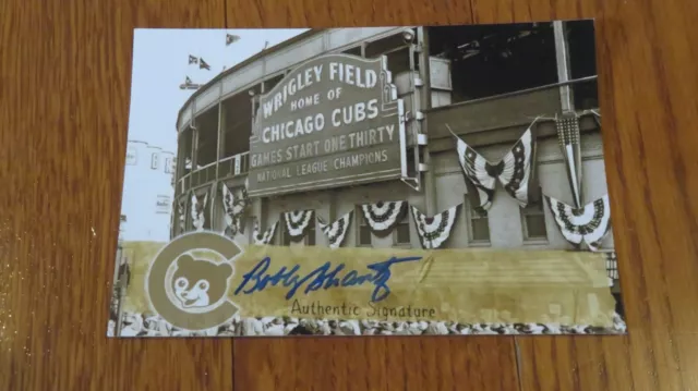 Bobby Shantz Autographed Hand Signed Photo 4x6 Chicago Cubs