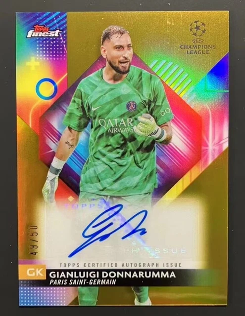 TOPPS CHROME PSG Team Set 2022-23 Gianluigi Donnarumma /25 Réfracteur