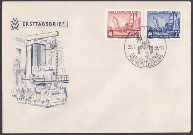 DDR-1956:  FDC mit MiNr:  518-519   -ESST-