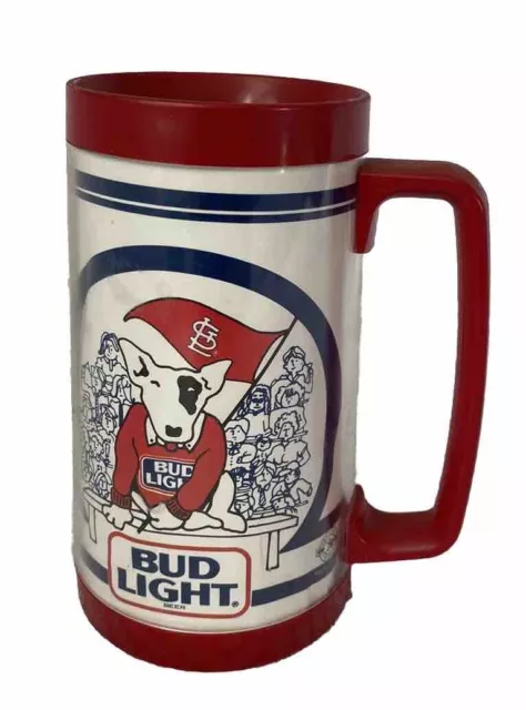 1987 Spuds MacKenzie Cardinals Bud Light Beer Mug USA Made 16 oz
