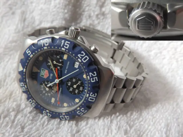 Used Formula Chronograph Stainless Steel Quartz Man Watch TAG Heuer CA 1210