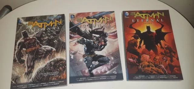 Batman Eternal Vol 1 2 & 3 Complete Set All 1st Print Editions Epic 1344 Pages